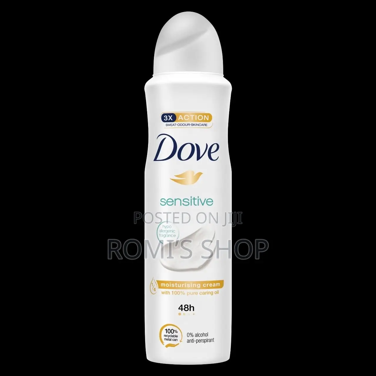 150 Ml Dove Sensitive Body Spray