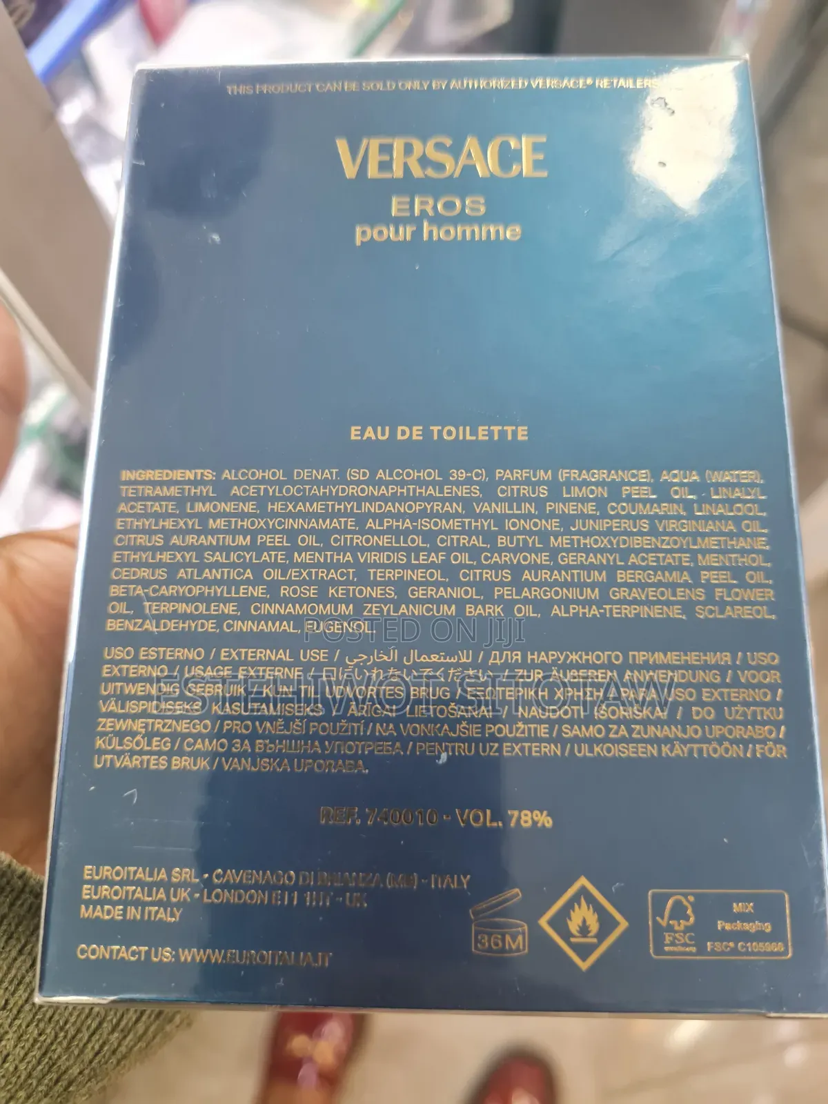 Versace EROS Pour Homme Natural Spray