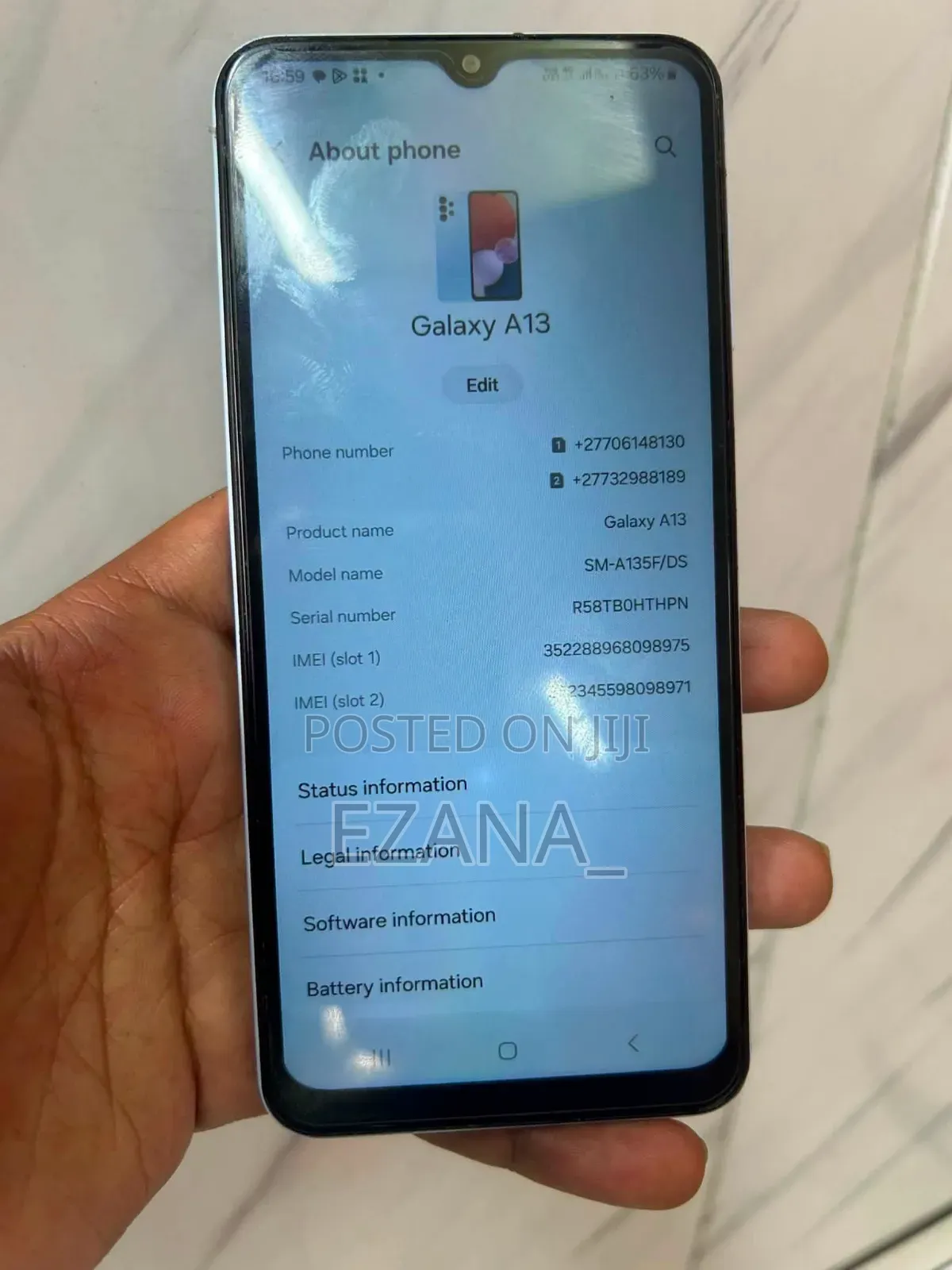 Samsung Galaxy A13 (SM-A137) 64 GB White