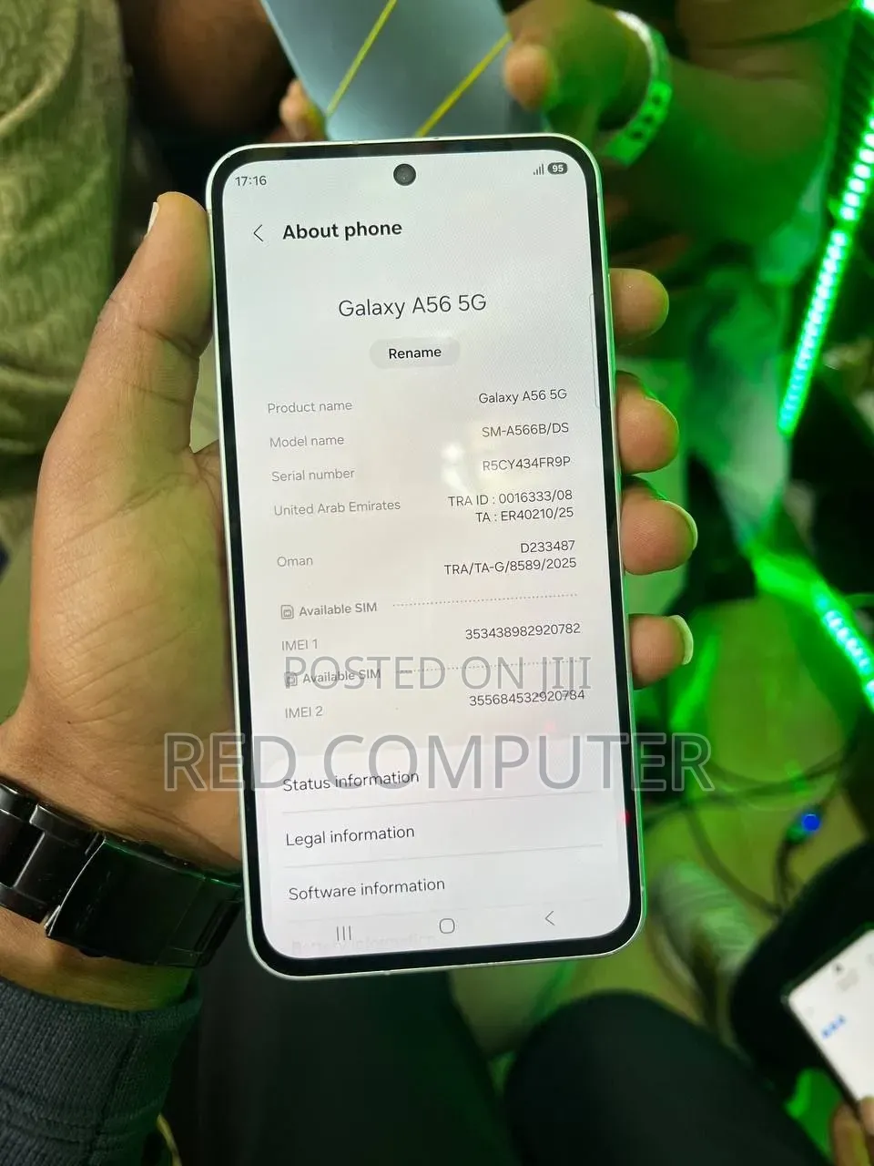 New Samsung Galaxy A57 256 GB Rose Gold