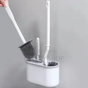 3 in 1 Detachable Handle Toilet Cleaning Brush Set ግድግዳ ላይ መለጠፍ የሚችል