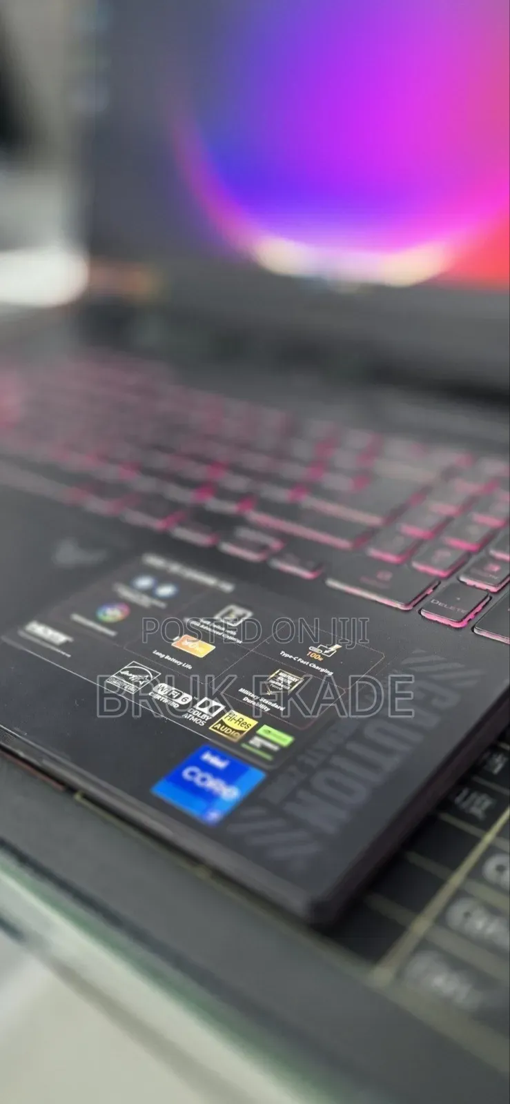 New Laptop Asus TUF Gaming A15 16GB Intel Core i7 SSD 1T