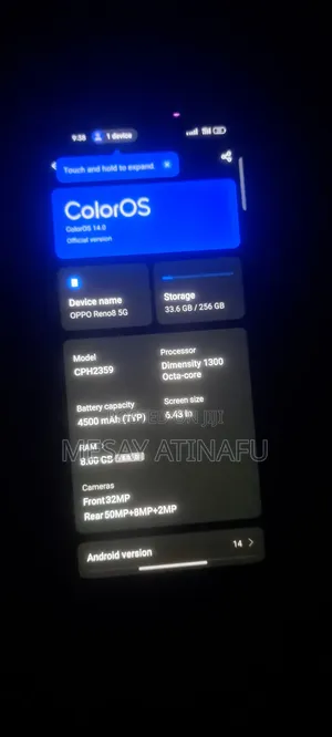 Oppo Reno8 5G 256 GB Black