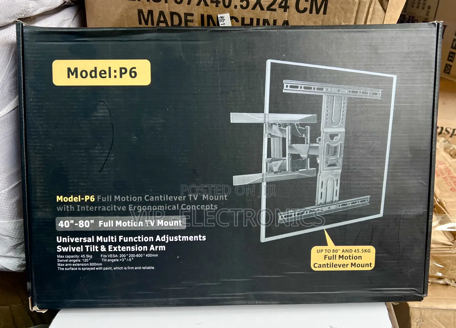 P6 Full Motion Cantilever Flexible TV Mount Engineered 40——80”