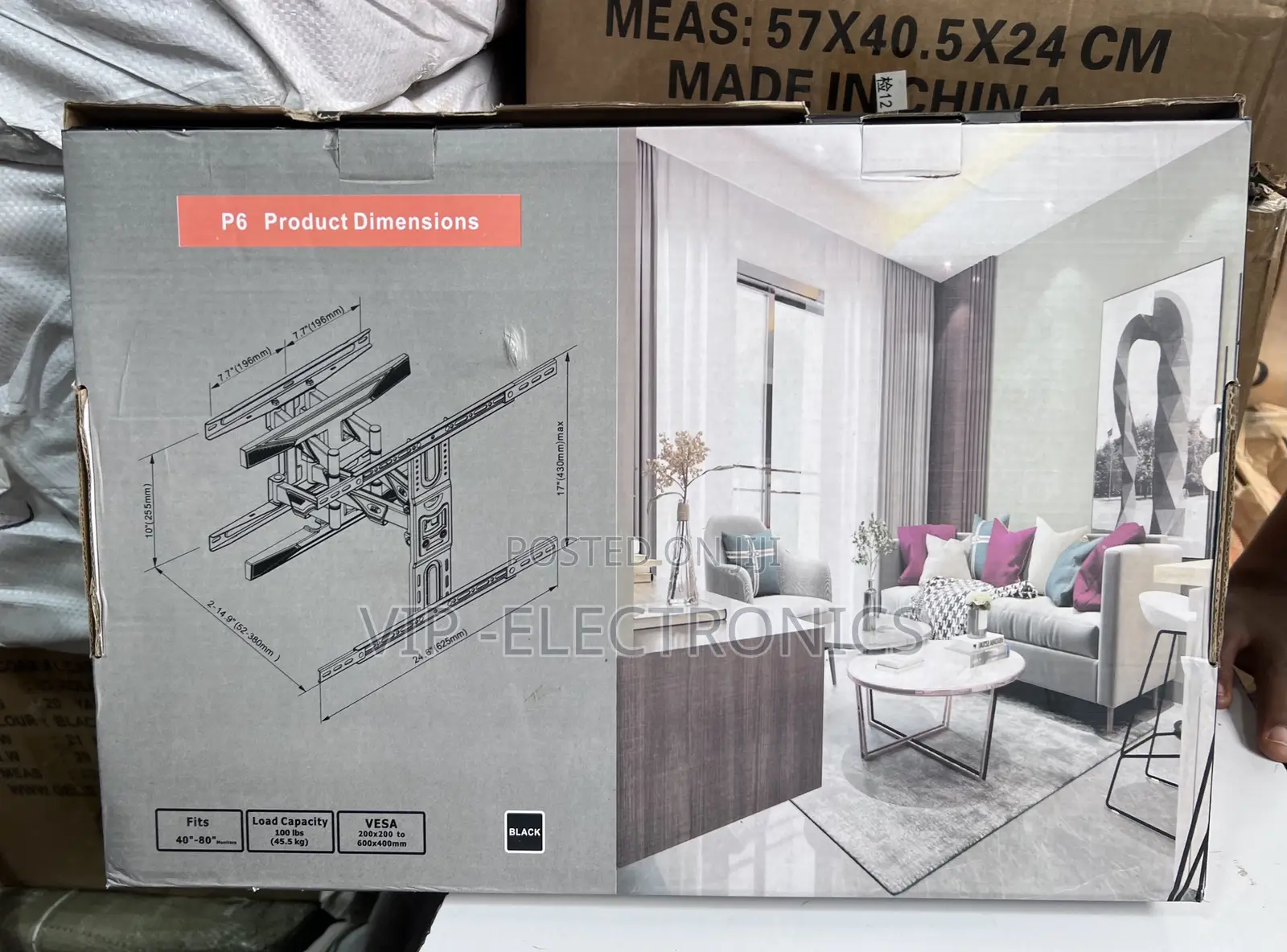 P6 Full Motion Cantilever Flexible TV Mount Engineered 40——80”
