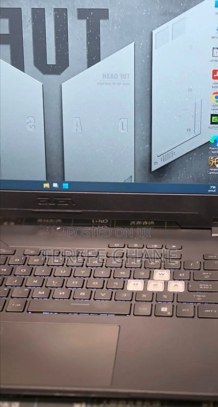 New Laptop Asus TUF Dash F15 16GB Intel Core i7 SSD 512GB