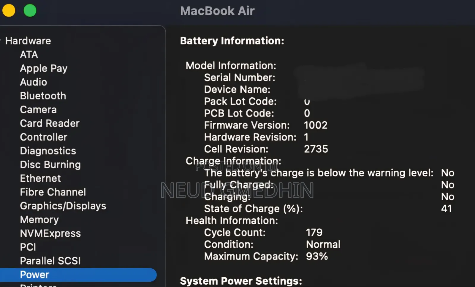 Laptop Apple MacBook Air 2020 8GB Apple M1 SSD 256GB