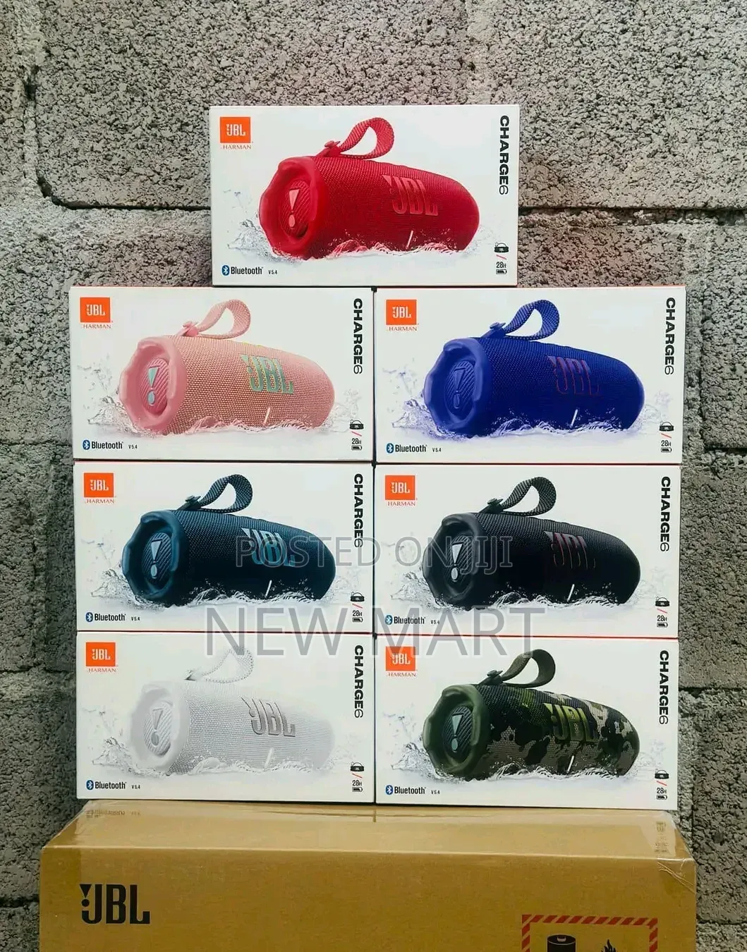 JBL Charge 6 Cylindrical Portable Bluetooth Speaker