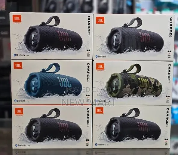 JBL Charge 6 Cylindrical Portable Bluetooth Speaker