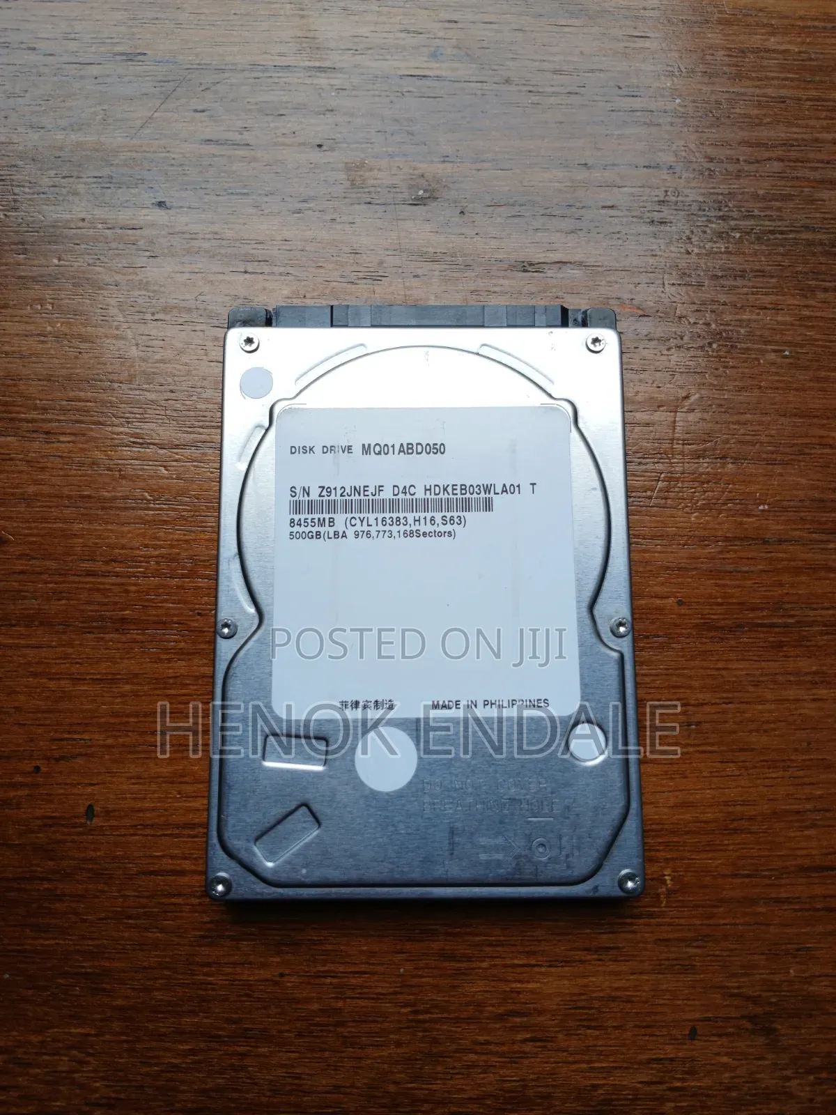 Toshiba 500GB Hard Disk