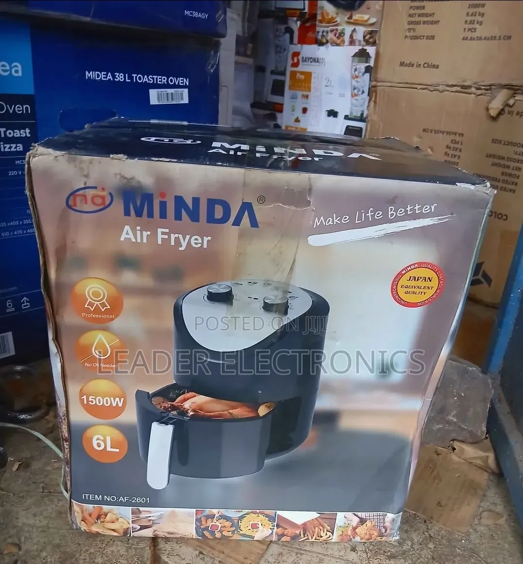 Minda Air Fryer 6L – Large Capacity | Fast, Crispy & Healthy Cooking