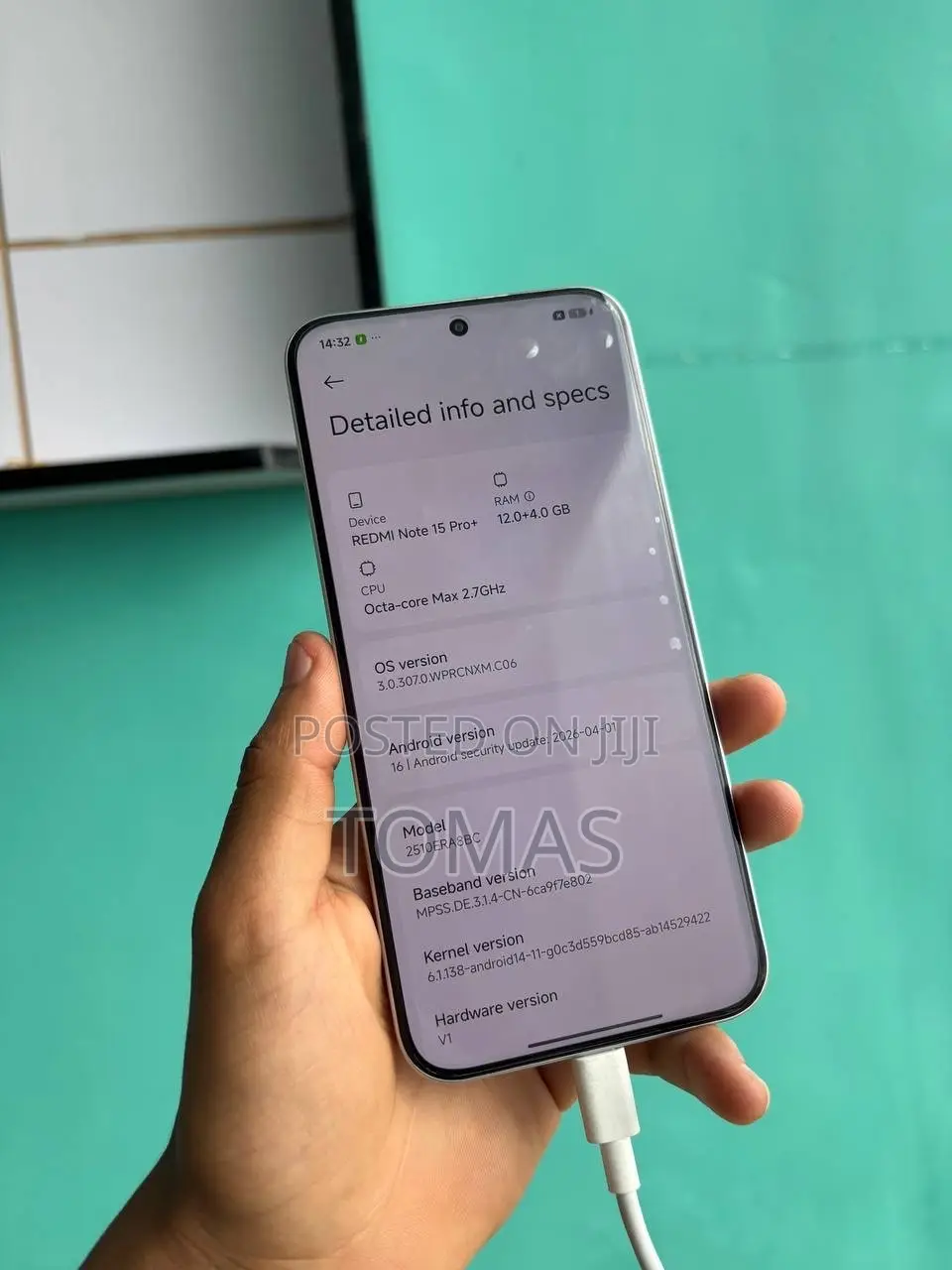New Xiaomi Redmi Note 15 Pro+ 256 GB White