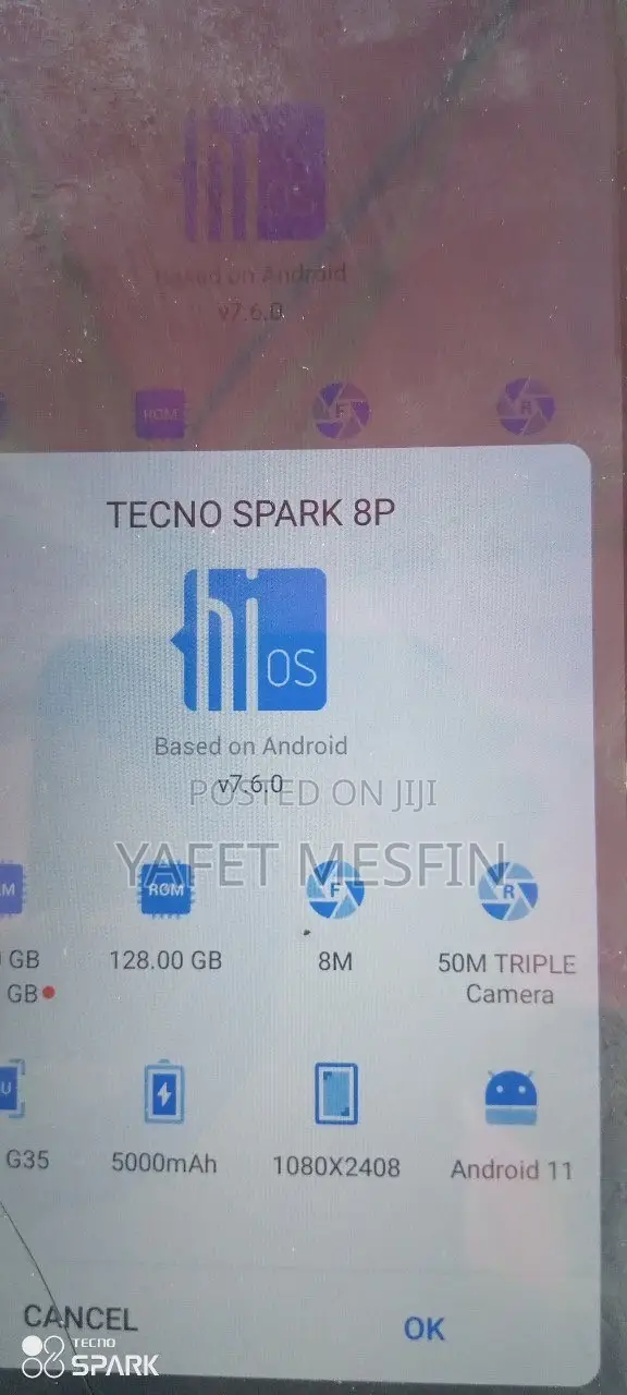Tecno Spark 8P 128 GB Blue