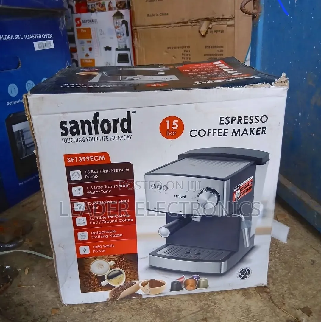 Sanford Espresso Coffee Maker 15 Bar – Powerful Pressure | Rich