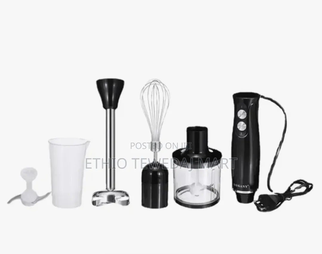 SOKANY 4-in-1 Hand Blender Set መፍጫ