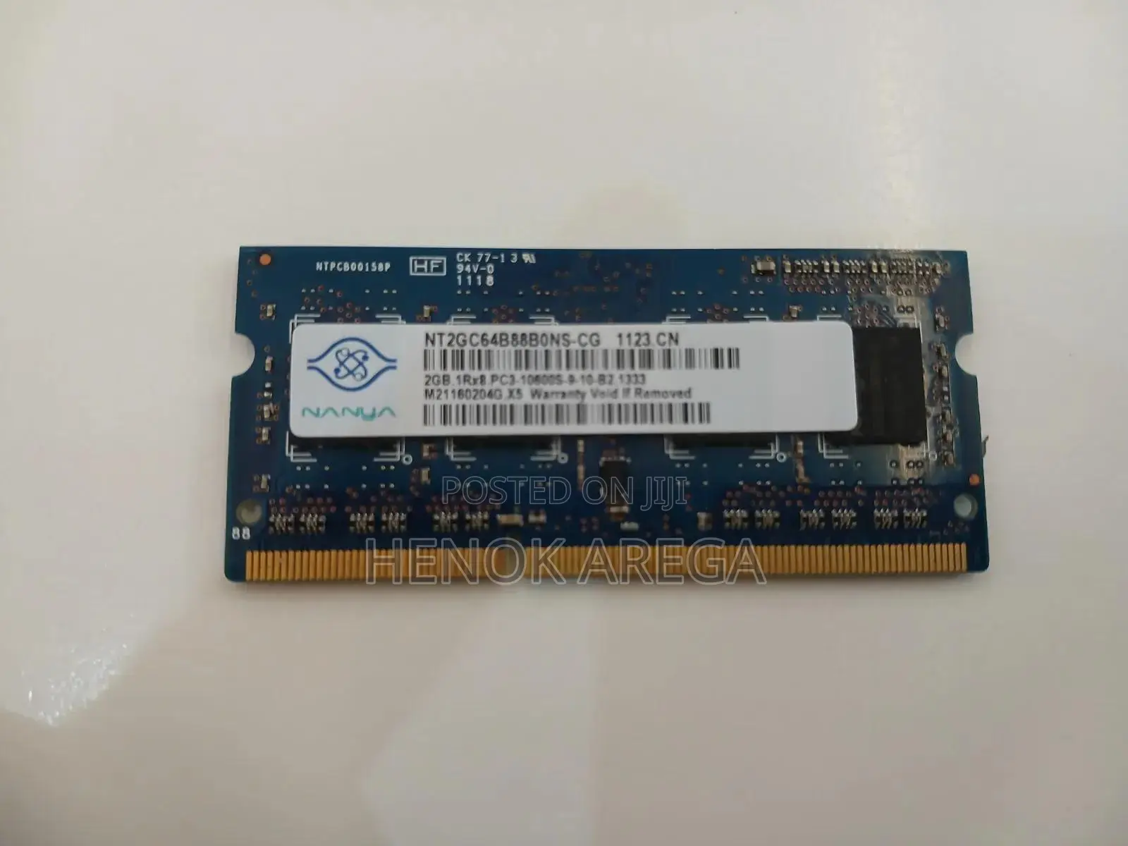 2gb Ddr3 1333mhz Laptop Ram Nanya Pc3-10600s