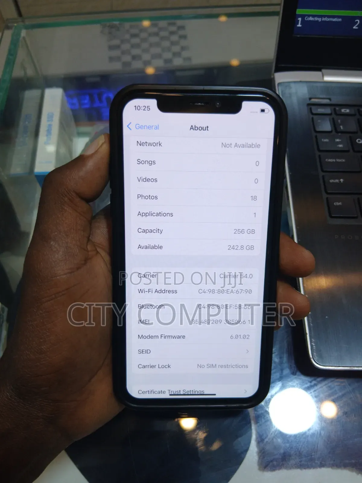 New Apple iPhone X 256 GB Black