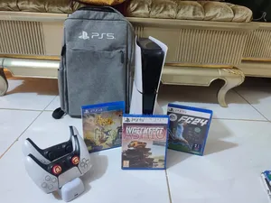 PS5 Slim Disc Edition – CFI-2000 With 5CD and 2 Original Controller