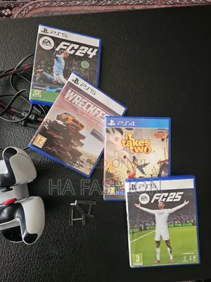 PS5 Slim Disc Edition – CFI-2000 With 5CD and 2 Original Controller
