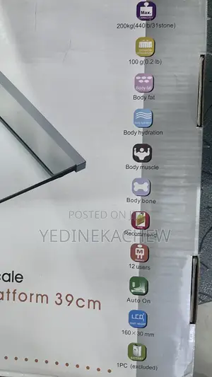 Body Fat / Hydration Monitor Scale