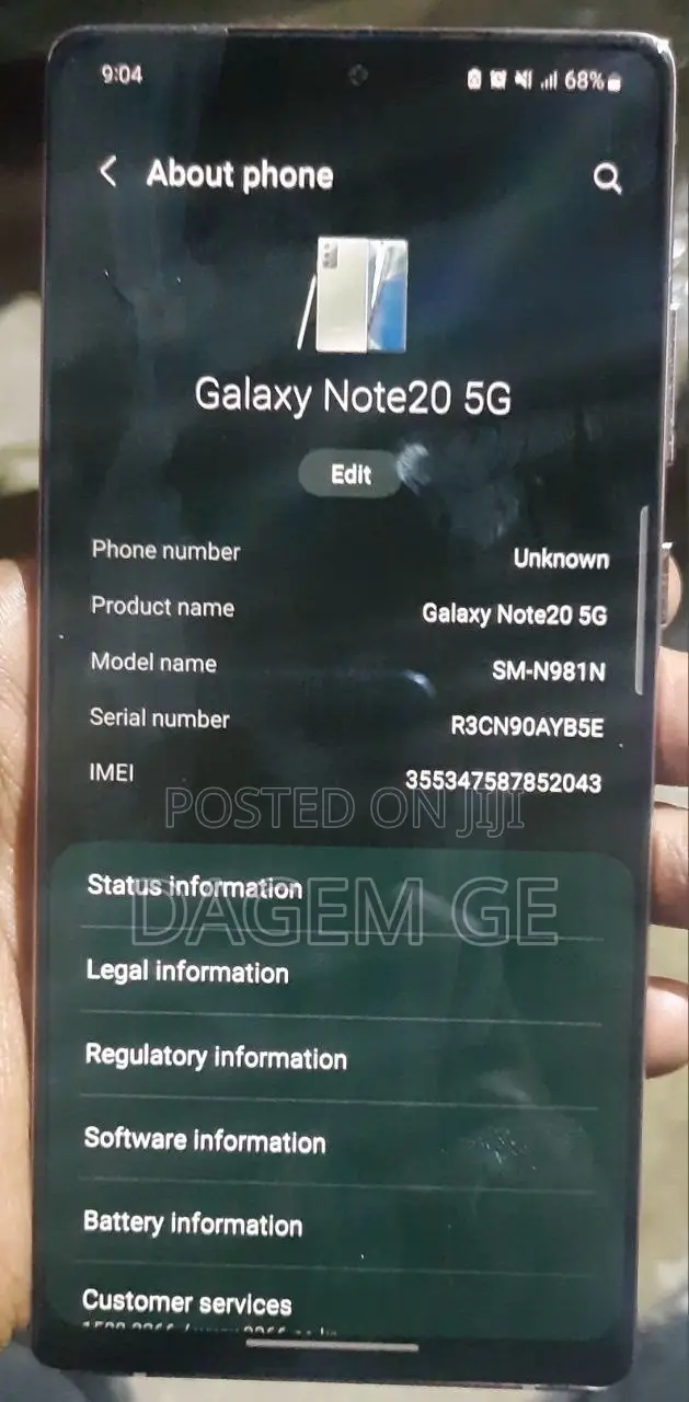 Samsung Galaxy Note 20 5G 256 GB