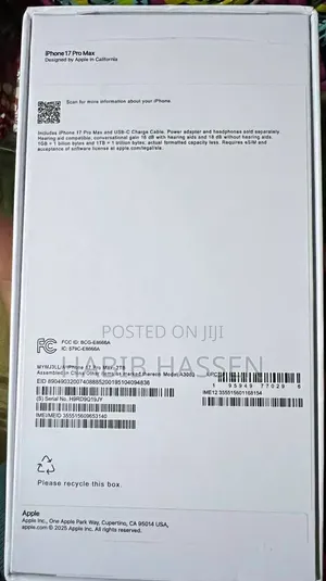 New Apple iPhone 17 Pro Max 2 TB Orange