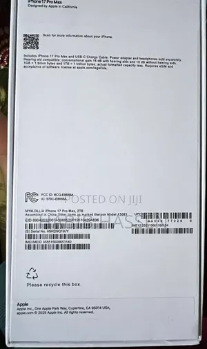 New Apple iPhone 17 Pro Max 2 TB Orange