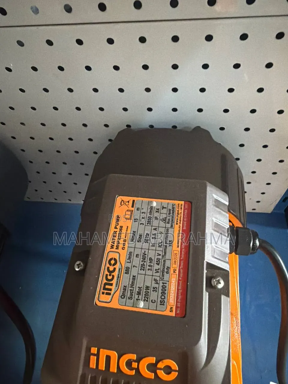 Incco 3hp Pump Size "3" Out "3"