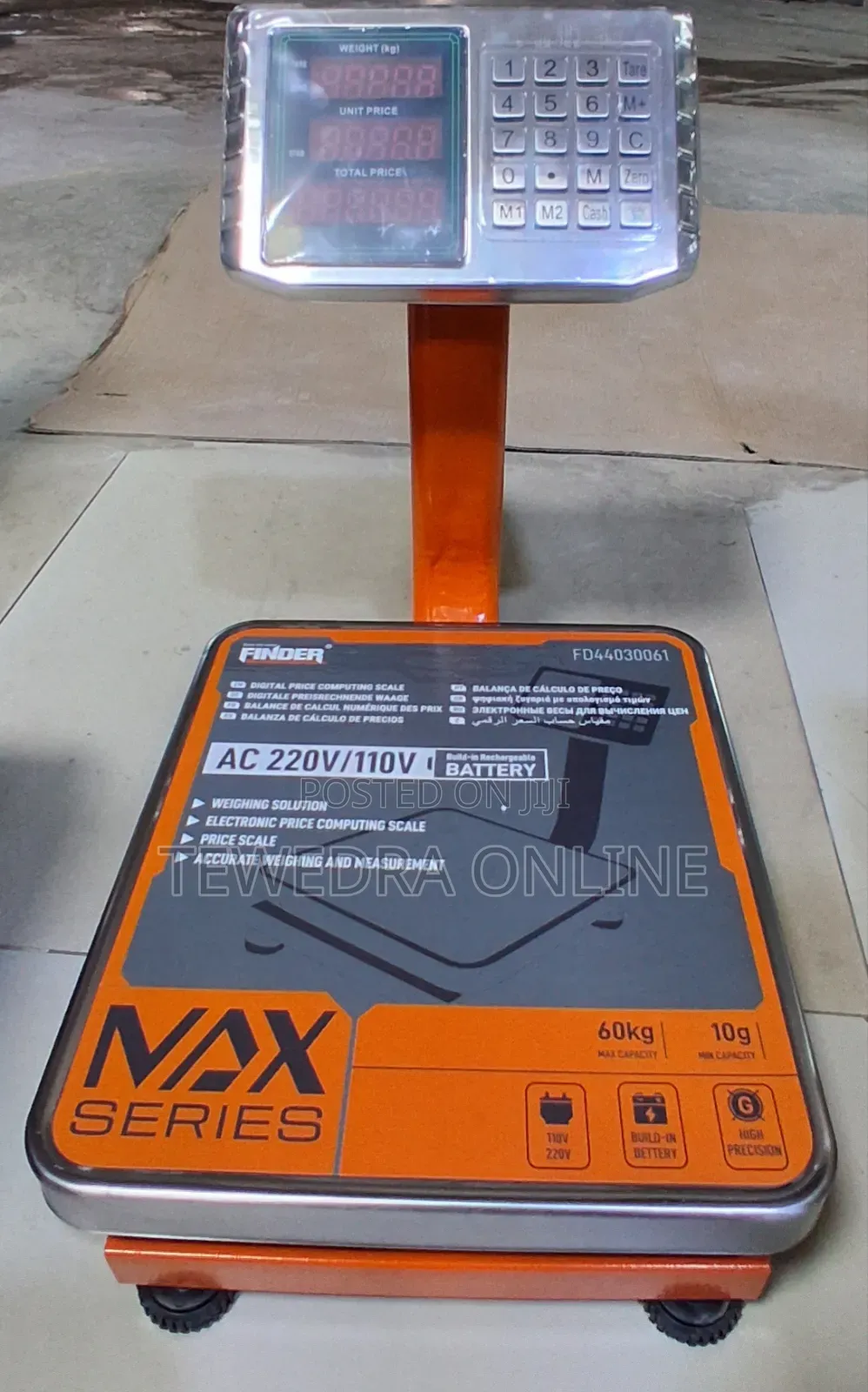FINDER Digital Price Computing Scale 60KG – Electronic Scale