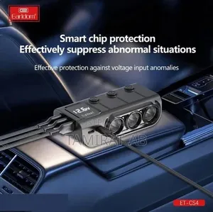 ⚡ Earldom CS4 120W Multi-Port in-Car Charger Splitter 🚗💨