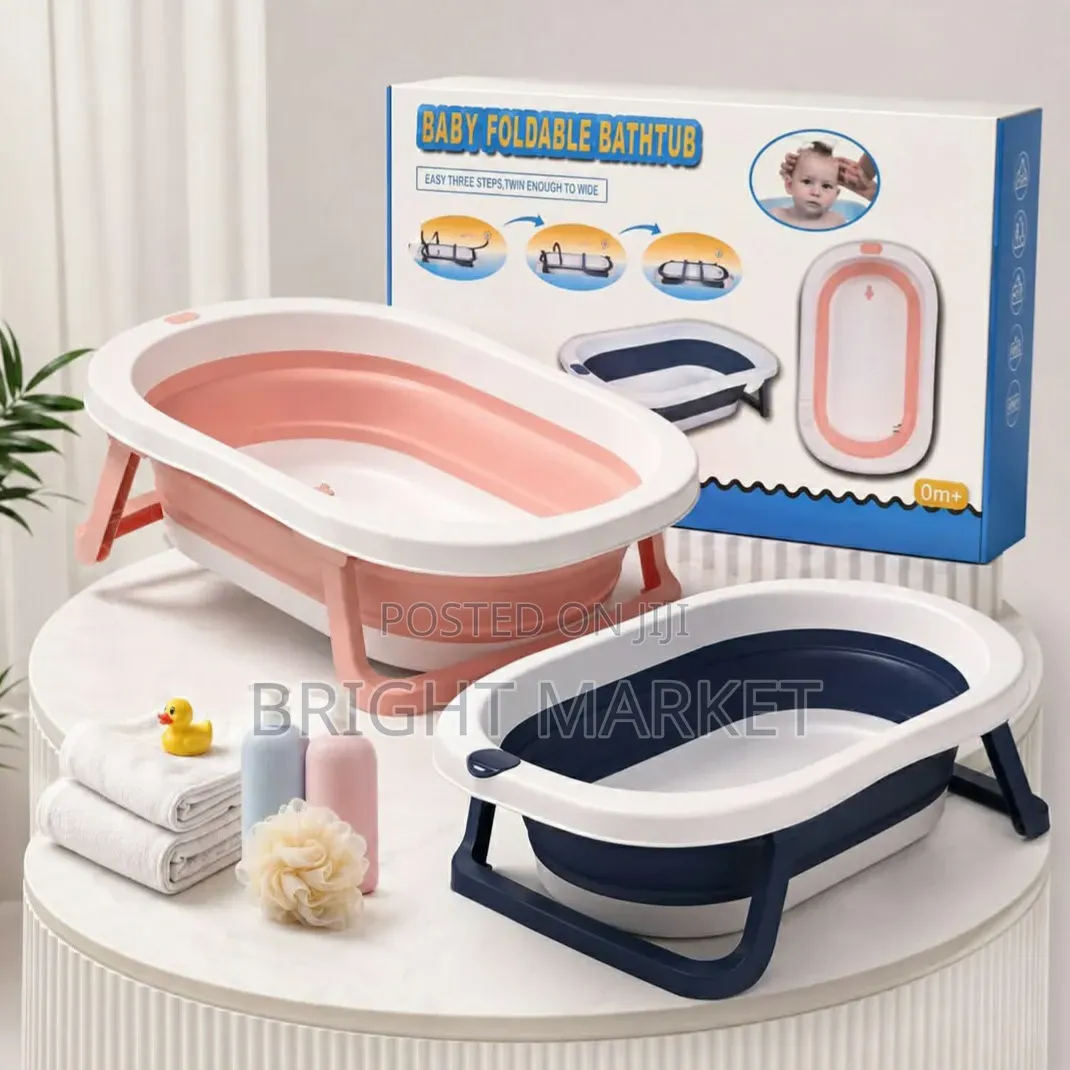 ተጣጣፊ የልጆች መታጠቢያ ሳፋ Baby Foldable Bathtub