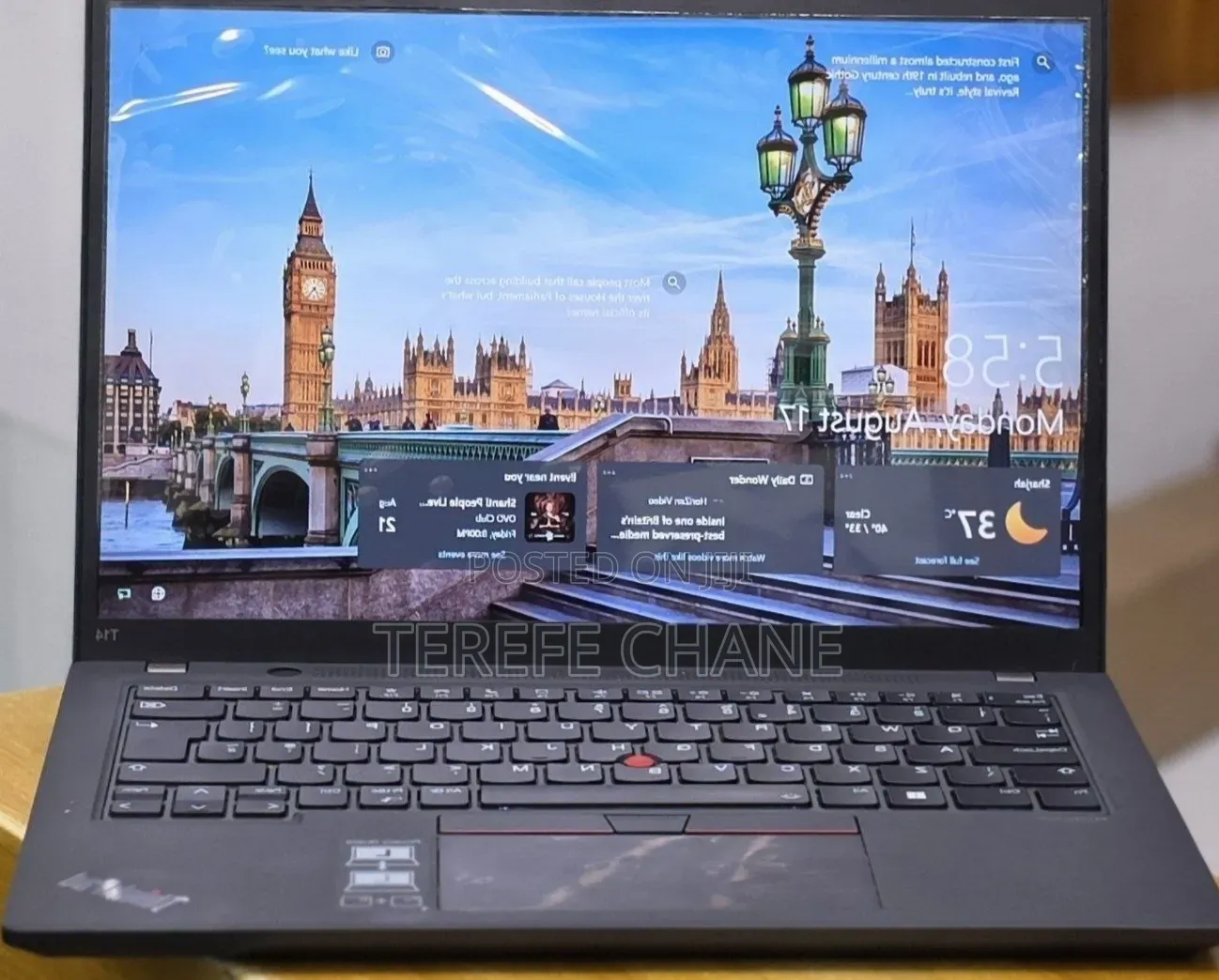 New Laptop Lenovo ThinkPad T14 G3 16GB Intel Core i7 SSD 512GB