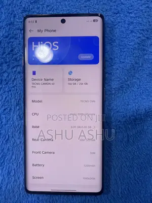 Tecno Camon 40 Pro 5G 256 GB Graphite