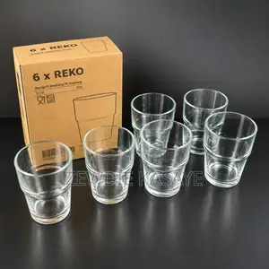 IKEA Reko Clear Glass, 170 Ml - Pack of 6