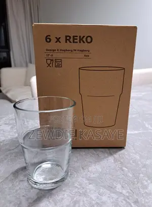 IKEA Reko Clear Glass, 170 Ml - Pack of 6