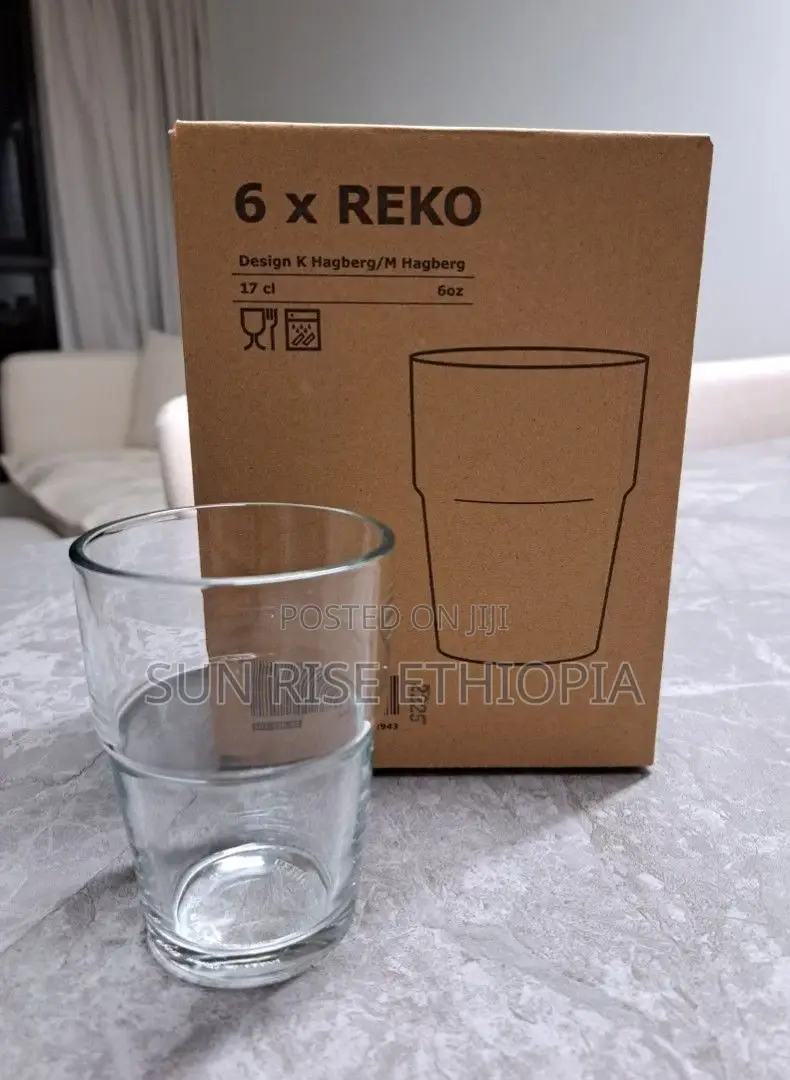 IKEA Reko Clear Glass, 170 Ml - Pack of 6