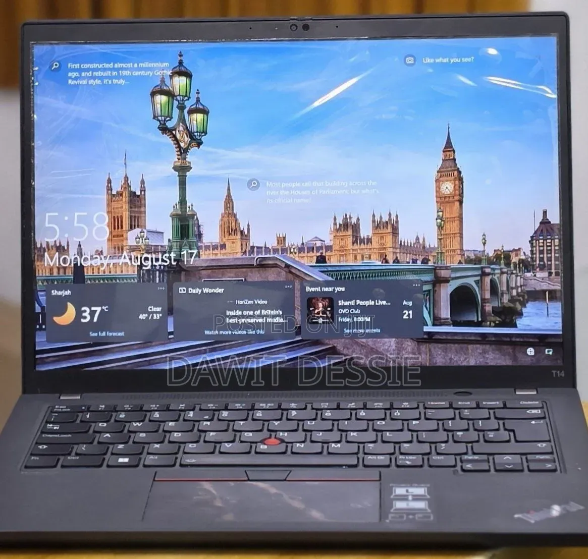 New Laptop Lenovo ThinkPad T14 G3 16GB Intel Core i7 SSD 512GB