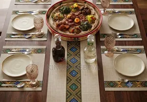 7pcs Cultural Top Quality Table Runner and Mat