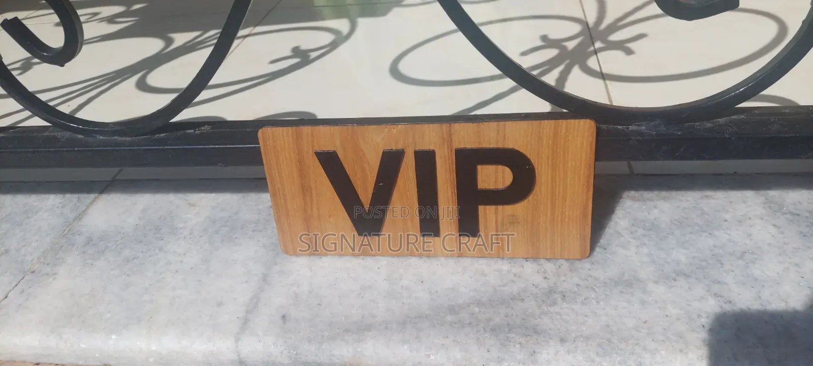 Restroom Wooden Sign