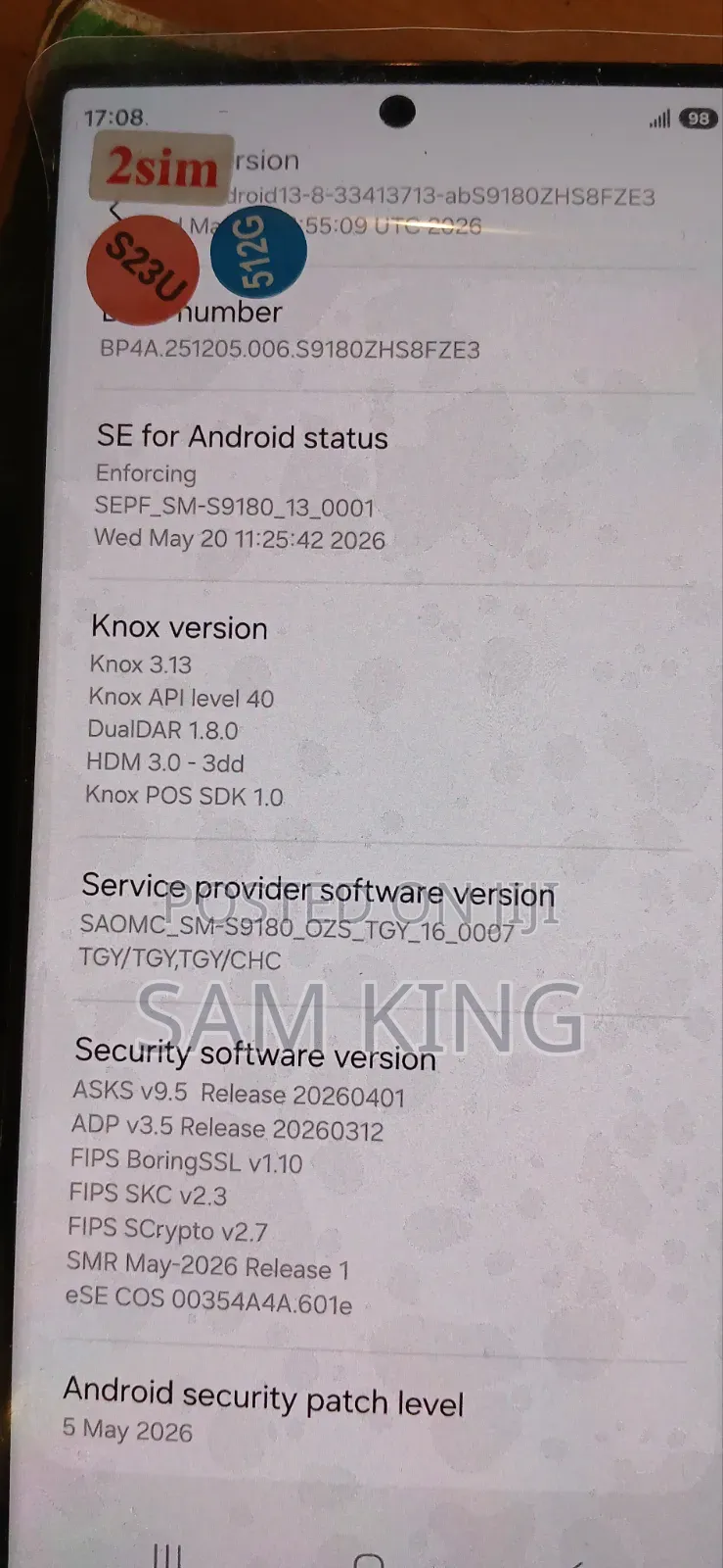 New Samsung Galaxy S23 Ultra 512 GB Black