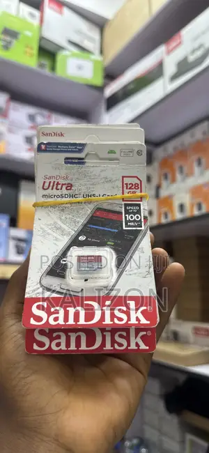 ሳንዲስክ 128GB ሜሞሪ ካርድ (ከፍጥነት ጋር)  SanDisk Ultra 128GB microSD Card (A1)