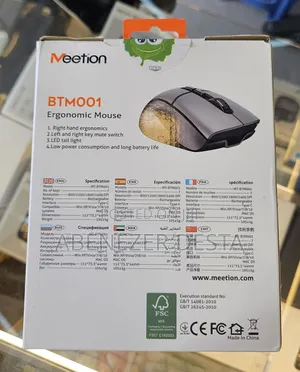 Meetion BTM001 Ergonomic Wireless Mouse, a Dual-Mode Device