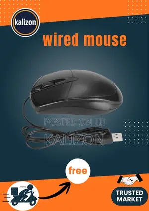 የኮምፒውተር መዳፊት (የገመድ ማውስ) Standard USB Wired Mouse
