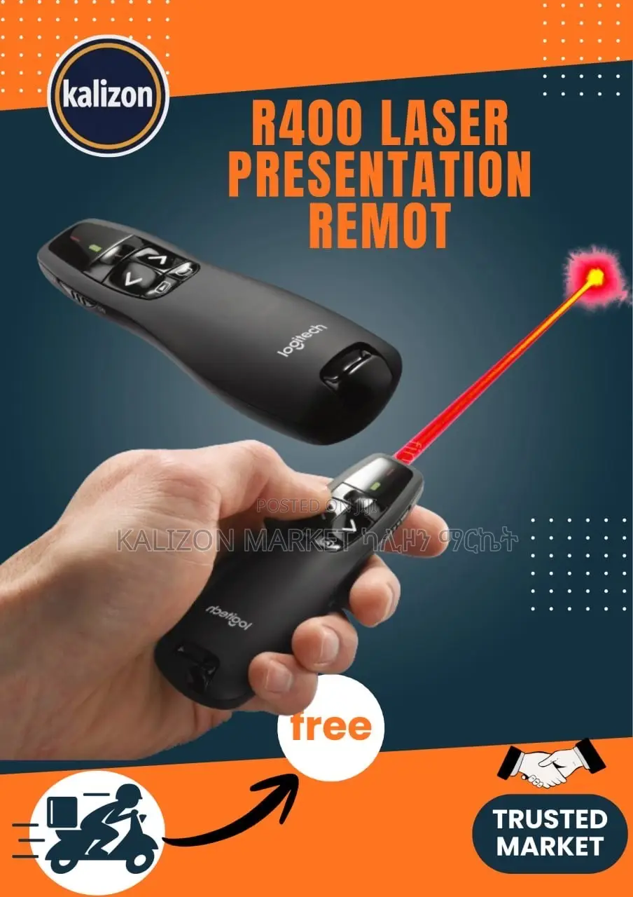 የፕረዘንቴሽን ሪሞት (የლዘር ፖይንተር) Logitech R400 Laser Presentation Remote