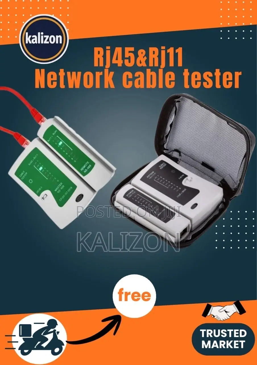 የኔትወርክ ኬብል መፈተሻ (ኬብል ቴስተር) RJ45 & RJ11 Network Cable Tester (NS-468)