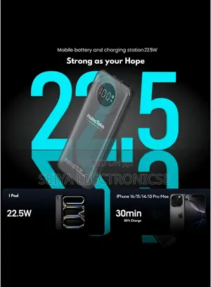 HainoTeko Power Bank 10,000mAh Portable Charger Featuring 22.5W Fast