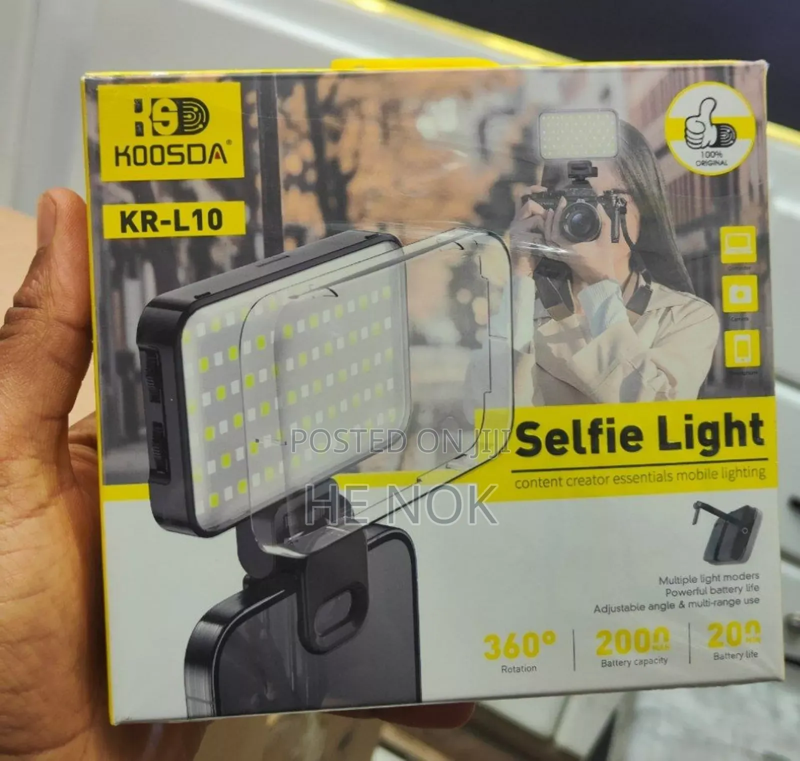 KOOSDA KR-L10 Selfie Light: For Phone and Camera