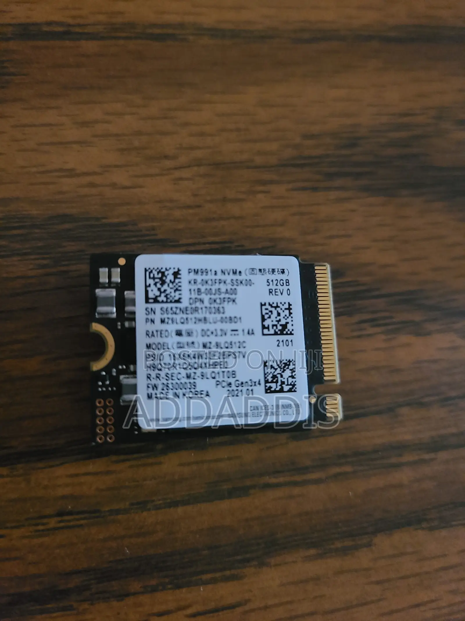 New 512GB NVMe SSD