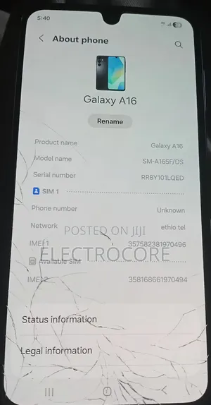 Samsung Galaxy A16 128 GB Black