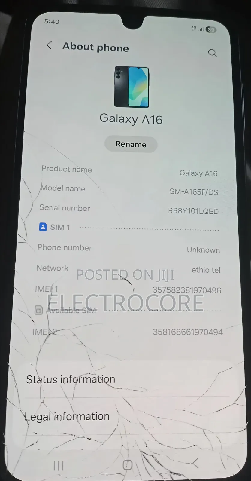 Samsung Galaxy A16 128 GB Black